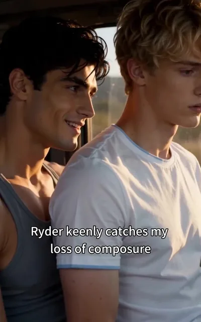 Frame ep02-f05 from episode 2 — Ryder catches Ethan's loss of composure (ep2; subtitles as aired — Ryder keenly catches my loss of composure)