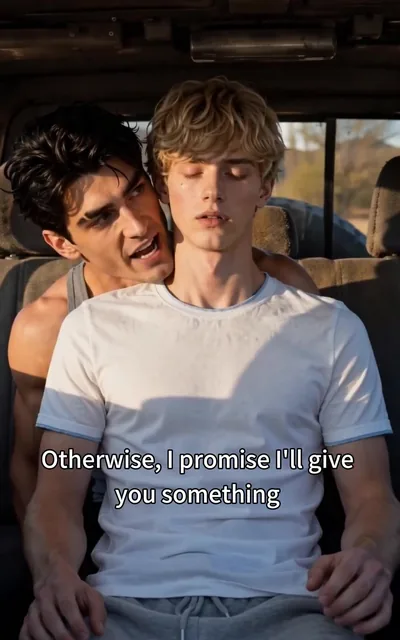 Frame ep03-f05 from episode 3 — Ryder's threat in the ear (ep3; subtitles as aired — I'll give you something worth screaming about)