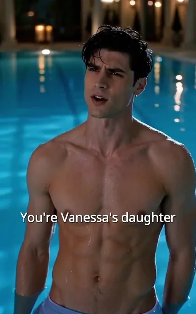 Frame ep03-f01 from episode 3 — Zane by the pool (ep3; subtitles as aired — You're Vanessa's daughter)