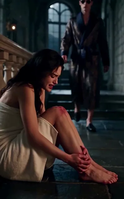 Frame ep02-f01 from episode 2 — Lucian softening (ep2; subtitles as aired — Did you hurt your foot)