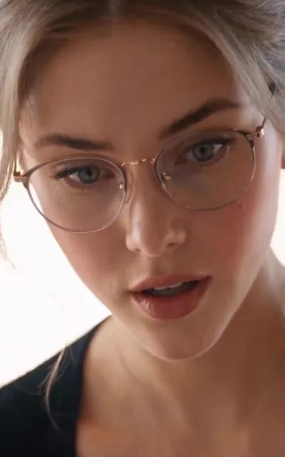 Frame ep02-f02 from episode 2 — Elena close-up (ep2; subtitles as aired — There's something dangerous in his eyes)