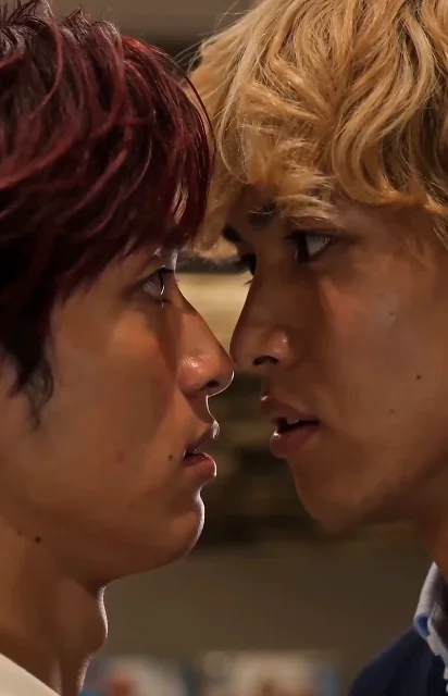 Episode 3 frame: the football field at dusk — two rivals, one secret, zero rules left