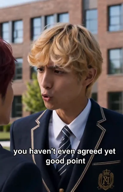 Episode 6 frame: the free-run ending — two rivals who ran out of reasons to stay apart