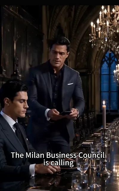 "The Milan Business Council is calling" — the gothic mansion’s long dining table and the outside world pressing in on a marriage of convenience (ep2, subtitles as aired)