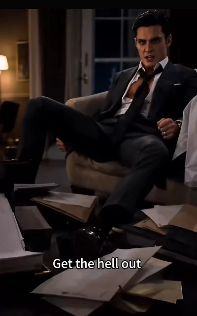 "Get the hell out" — Kieran in full fury over scattered documents, the marriage detonating on paper (ep5, subtitles as aired; conflict frame as aired, not amplified)