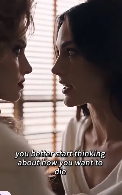 Valencia tearful and deadly serious, subtitle: you better start thinking about how you want to die