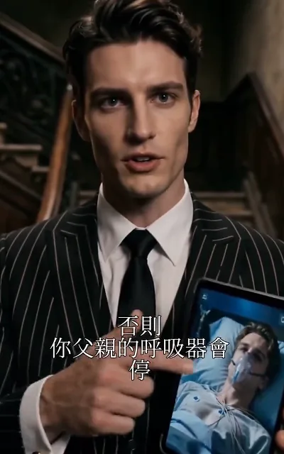 "Or your father's ventilator stops" — the ICU tablet threat that ends the argument (ep2, subtitles as aired)