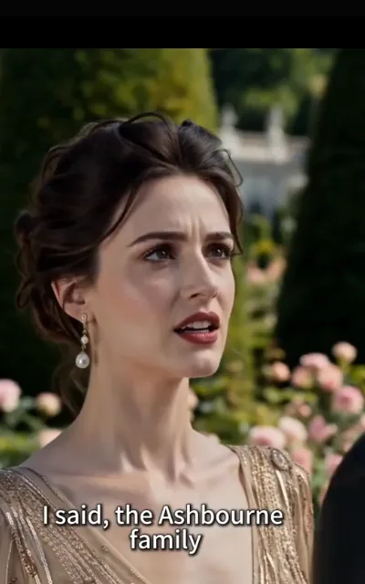 The surname declaration — “I said, the Ashbourne family — and you, Miss Lane, will treat the name with both hands” (ep5; Ashbourne dual-frame hard proof, NOT a banner/badge — dual-frame surname proof frame #2; subtitles as aired)