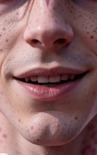 The assimilation takes hold of the intruder — an eerie smile spreads