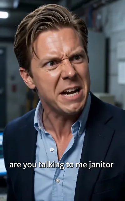 "are you talking to me janitor" — the class sneer at the heart of the show, aimed at the man with the mop (ep2, subtitles as aired; speaker unnamed)