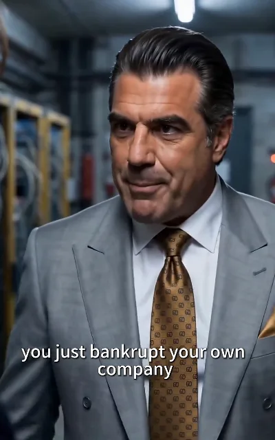 "you just bankrupt your own company" — the threat from the man who took everything (ep4, subtitles as aired; speaker unnamed)