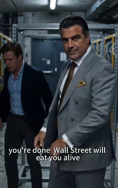 "you're done Wall Street will eat you alive" — the street itself as the weapon (ep4, subtitles as aired)