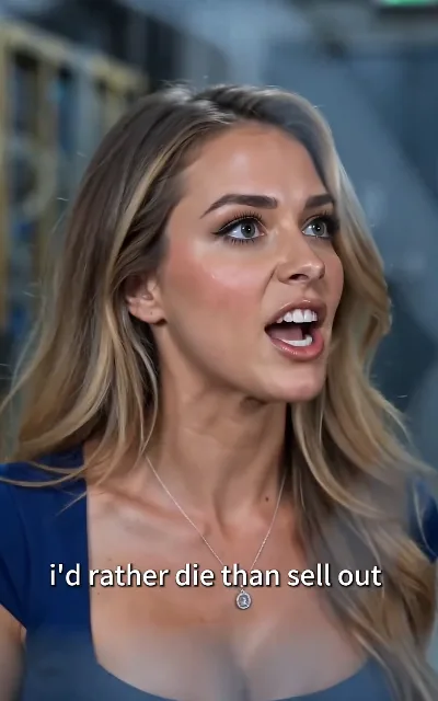 "i'd rather die than sell out" — the principle line, delivered by the woman with the golden waves (ep5, subtitles as aired; identity left to the story)