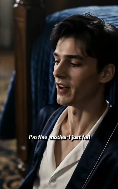 Episode 4 frame: Silas bedside, 'I'm fine mother I just fell' — subtitles as aired