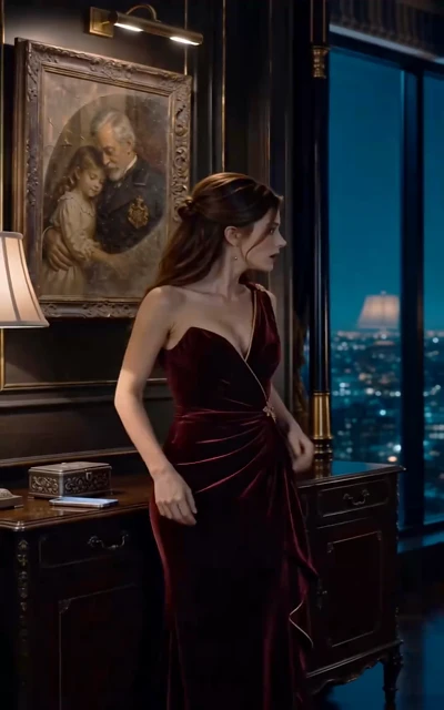 Episode 3 frame: the Castellan family crest revealed in a painting