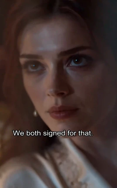 Episode 4 frame: 'We both signed for that' — contract confrontation