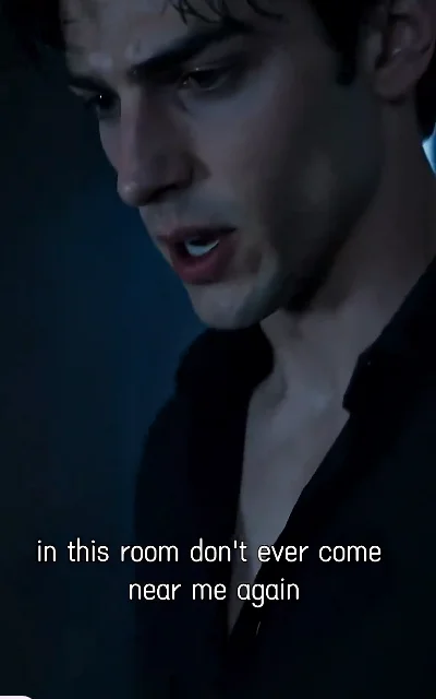 Episode 4 frame: Dante stern, 'in this room don't ever come near me again' — subtitles as aired, boundary line