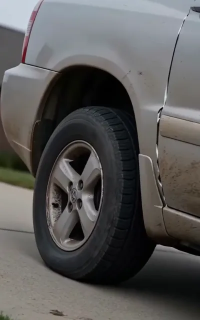 The blown tire, close — bad luck that isn’t (ep4; sabotage plot device)