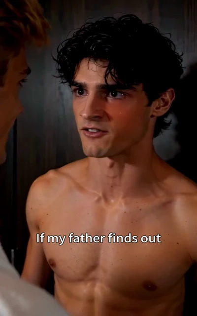 Episode 8 frame: the fear of family scandal — "If my father finds out" — the personal cost of their arrangement