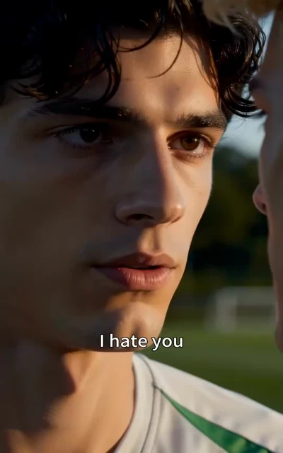 Episode 9 HERO frame: the bitter confession — "I hate you" — after the shuttle run, emotions explode and a scandal is born