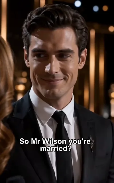 Ethan's knowing half-smile as the marriage question lands on the red carpet