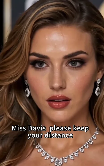 'Miss Davis please keep your distance' — Sabrina frozen mid-glam as the rebuff lands
