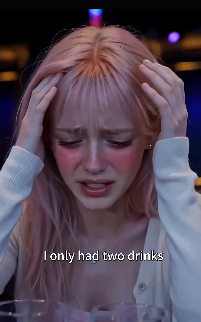 "I only had two drinks" — the platform's own meme insert over the bar scene, the line the drugging storyline hangs on (ep4, subtitles as aired; platform meme insert kept as aired, not remade or spread as a meme)