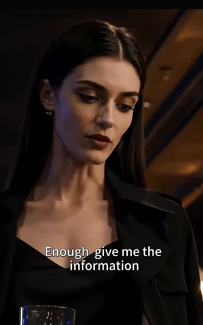 "Enough give me the information" — Blair at the bar table, pressing for what she wants: the information line running under the romance (ep4, subtitles as aired)