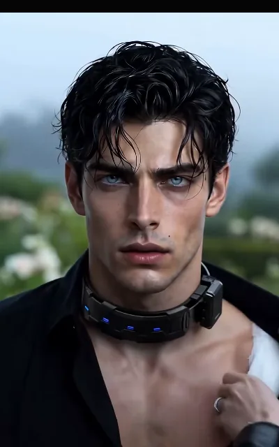 The pull — the wolf-prince’s human form, shirt dragged taut, the silver ring entering the frame (ep5; the source of his avatar; intimacy-adjacent frame as aired, not amplified)