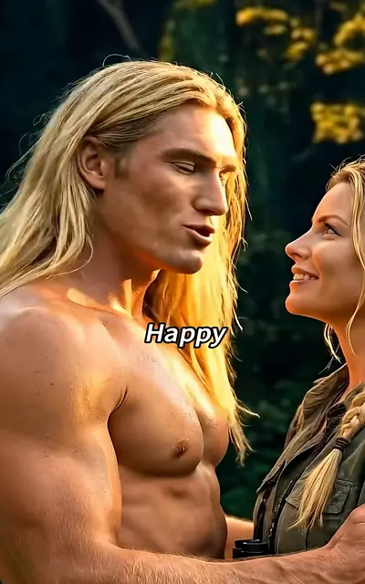 "Happy" — The Wild Man learns to express joy as their bond deepens (ep03-f50, TOP quote, subtitles as aired)