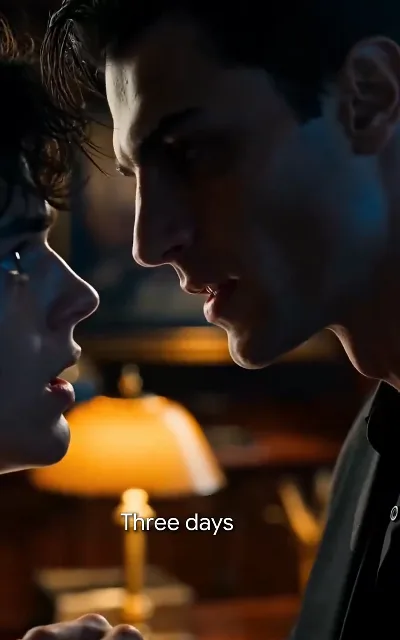 Close two-shot as the deadline lands: "Three days"