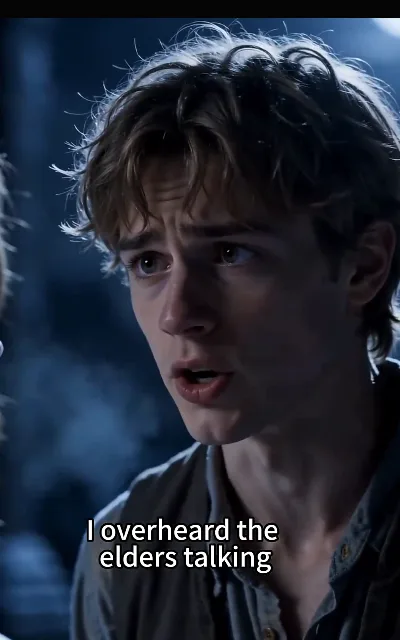 The overheard warning — a light-brown-haired messenger, urgency in every line of his face — "I overheard the elders talking" (ep2, subtitles as aired)