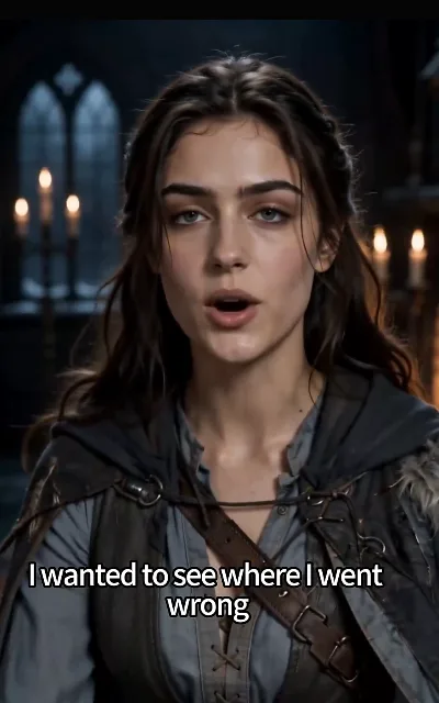 The candlelit reckoning — the queen alone with a flame and her own ledger — "I wanted to see where I went wrong" (ep5, subtitles as aired)