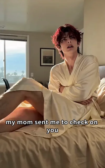 Episode 2 frame: 'My mom sent me to check on you' — an unexpected connection forms between Lane and a young man
