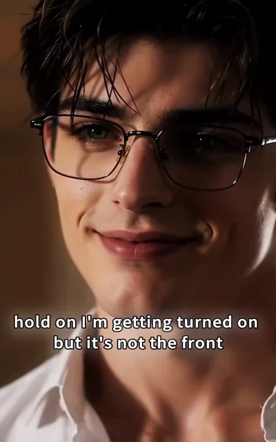Episode 2 frame: 'Hold on, I'm getting turned on but it's not the front' — comedic innuendo peaks between Lane and the man with glasses
