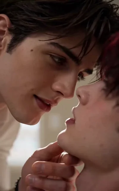 Episode 3 frame: Close physical tension between two men as Lane's new reality takes shape